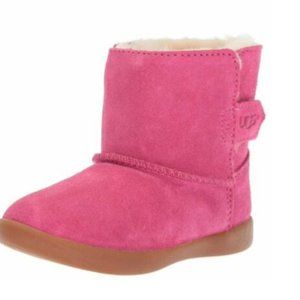 UGG Keelan Suede Baby Infant Boot sz 0/1 NIB New Pink Azalea